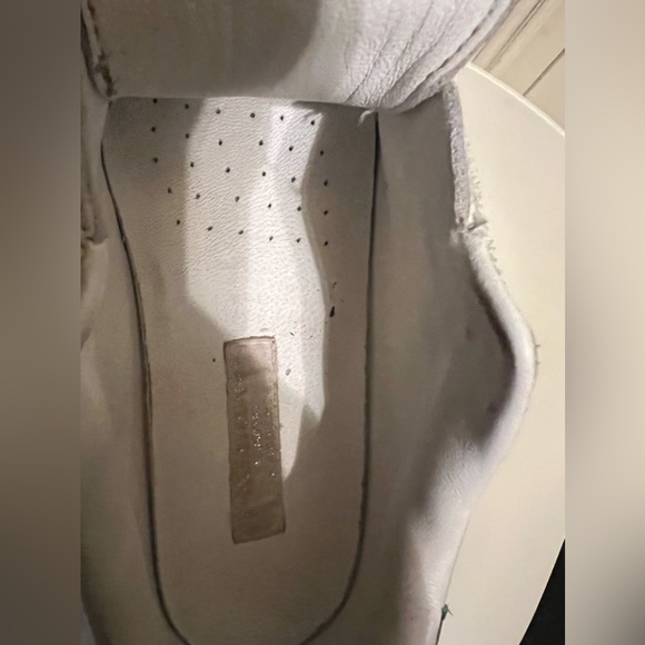 Gabbana Girls White/ Green  Portofino Leather Sneakers Sz 22, US 6.5 - Picture 12 of 13